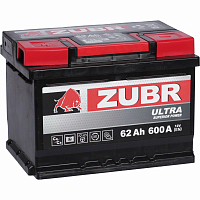 Аккумулятор автомобильный ZUBR Ultra 62a