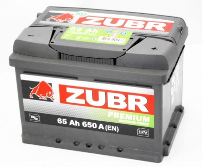 Аккумулятор автомобильный ZUBR Premium 65